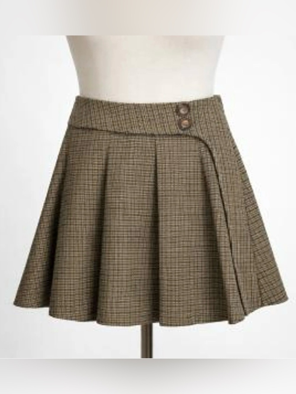 Cider 100% Cashmere Pleated Mini Skirt XL NWT | Academia Preppy Luxe Soft Knit